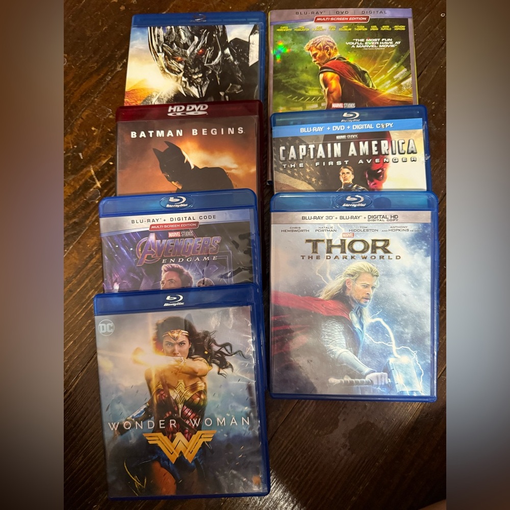 Superhero Blu-ray Bundle – Marvel + DC Collection (8 Movies!) 💥